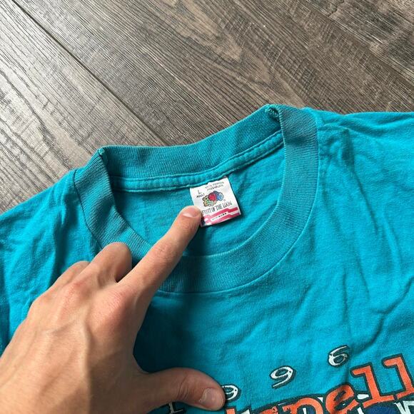 Vintage 90s Kalispell Montana Motorcycle Graphic Tee Shirt - Picture 5 of 8